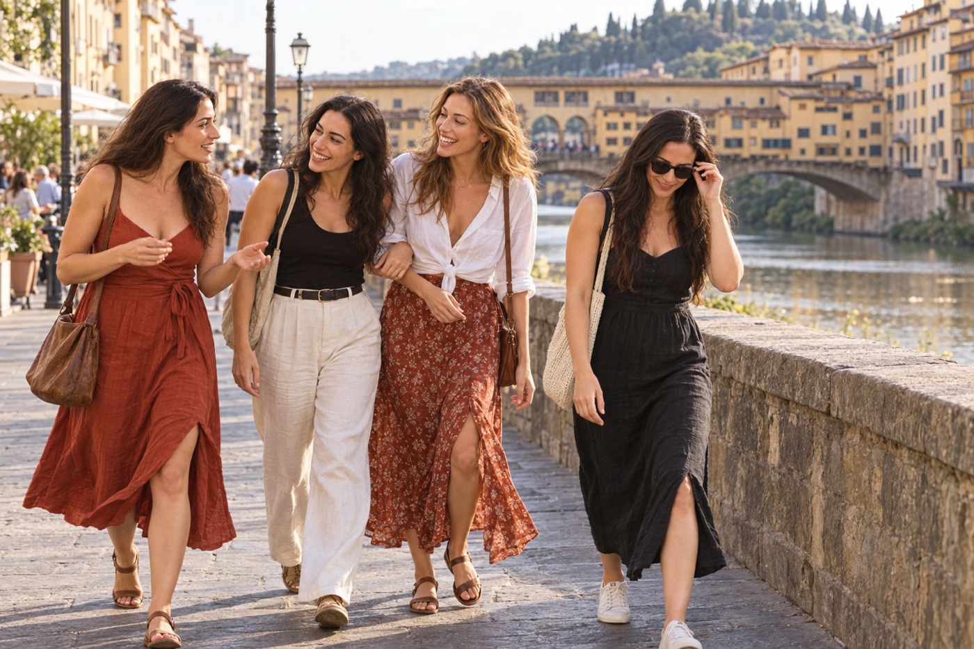 Imagined Magic Melody Makers travel scene in Florence, Italy
