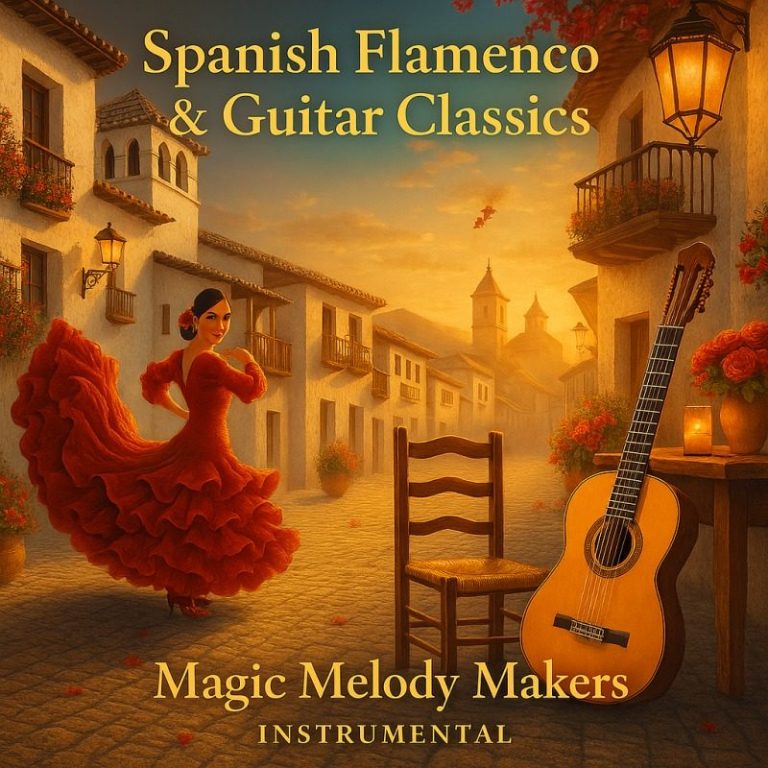 Bright guitars and rhythmic patterns that bring lively Spanish energy