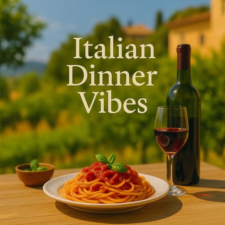 Italian Dinner – curated Italian instrumental Spotify playlist (cover)