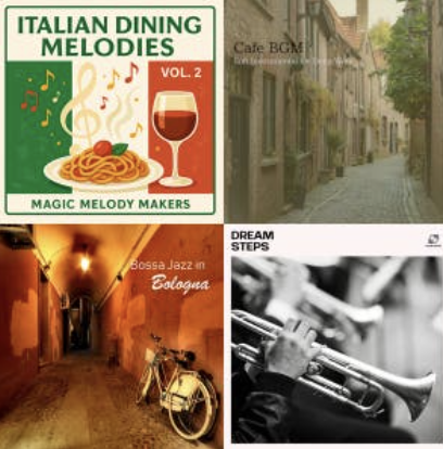 Bistro Music playlist on Spotify.